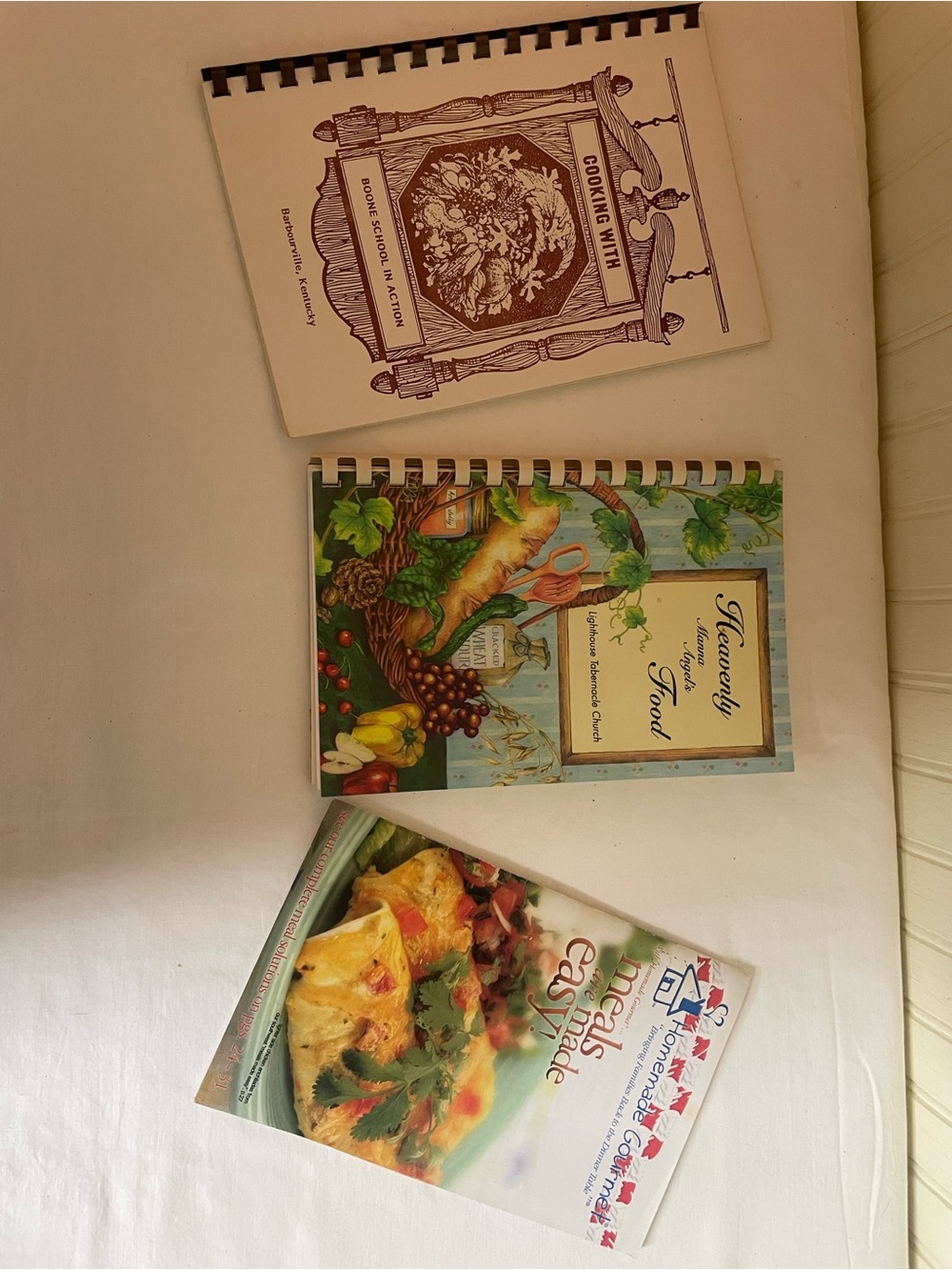 Assorted Cookbook Bundle in White, Green and Cream